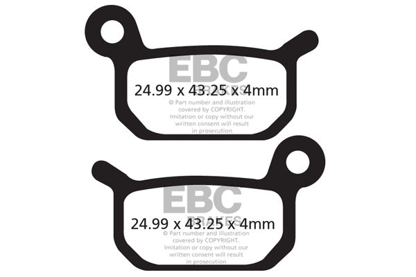 EBC Cycle Red Brake Pad for GRIMECA SYSTEM 13 (CFA325R)