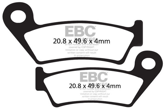 EBC Cycle Red Brake Pad for ROCK SHOX D1 (CFA242R)