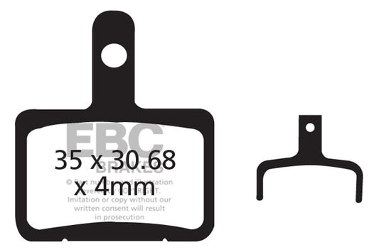 EBC Cycle Red Brake Pad for TRP SPYRE C (CFA327R)