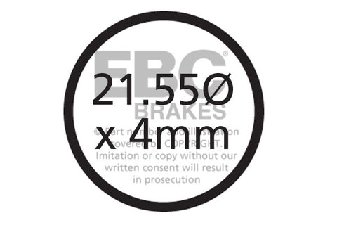 EBC Cycle Red Brake Pad for VOXA MD35 (CFA339R)