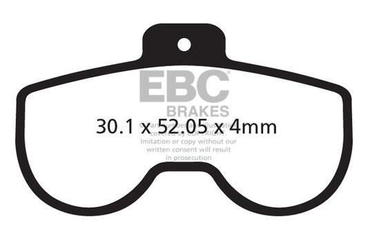 EBC Cycle Brake Pad for ALLIGATOR GATORBRAKE 6 PISTON (CFA383)