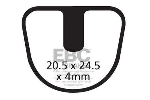 EBC Cycle Brake Pad for JOYTECH JOYTECH MECHANICAL (CFA392)