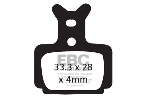 EBC Cycle Red Brake Pad for FORMULA R0R (CFA470R)