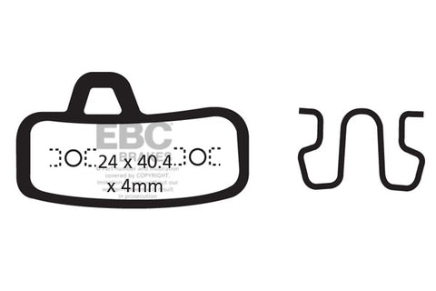 EBC Cycle Red Brake Pad for HAYES STROKER ACE (CFA494R)