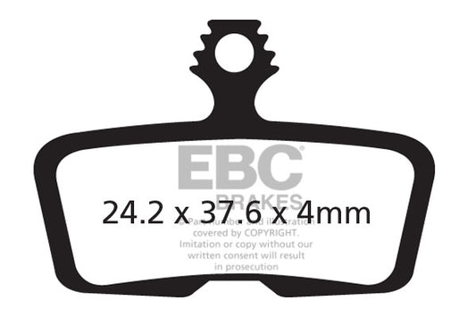 EBC Cycle Gold Brake Pad for AVID/SRAM GUIDE RE (A1) (CFA616HH)